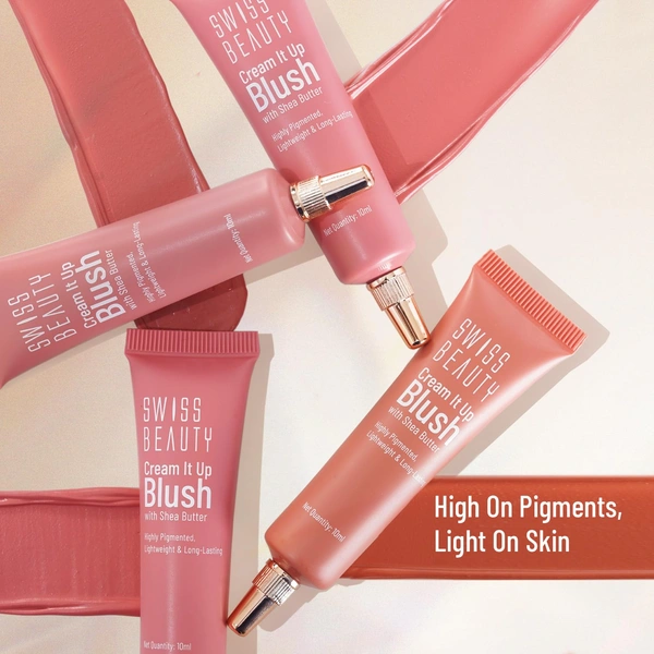 Swiss Beauty Cream It Up Blusher 10ml, Cheeky Peach 03