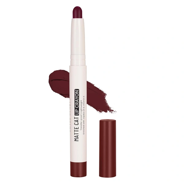 Swiss Beauty Matte Cat Lip Crayons Pack of 3 (24, 12 & 3, Cushy Evening, Sinful Scarlet & Brick Shell) Enriched with Vitamin E & Jojoba Oil Enriched with Vitamin E & Jojoba Oil | Highly Pigmented & Smudge-Proof | Waterproof & 8-Hour Stay
