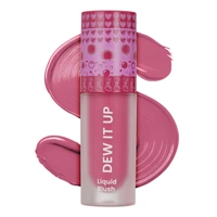 Swiss Beauty Dew It Up Liquid Blush 01-Peach Fuzz 4ml | Ultra-Pigmented & Lightweight | Infused with Vitamin E & C | Dewy, Natural Finish | Blendable & Long-Lasting