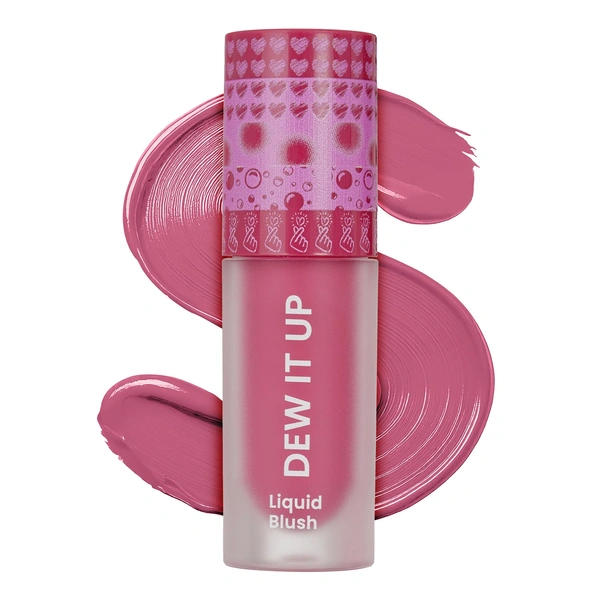 Swiss Beauty Dew It Up Liquid Blush 01-Peach Fuzz 4ml | Ultra-Pigmented & Lightweight | Infused with Vitamin E & C | Dewy, Natural Finish | Blendable & Long-Lasting