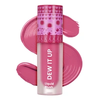 Swiss Beauty Dew It Up Liquid Blush 01-Peach Fuzz 4ml | Ultra-Pigmented & Lightweight | Infused with Vitamin E & C | Dewy, Natural Finish | Blendable & Long-Lasting