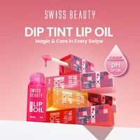 Swiss Beauty Dip Tint Colour Lip Oil -  Kiwi | Infused with pH-based blend | Colour-Changing lip oil | Long-lasting hydration with Vitamin E | Glossy Finish | Repairs Chapped lips