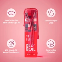 Swiss Beauty Dip Tint Colour Lip Oil -  Kiwi | Infused with pH-based blend | Colour-Changing lip oil | Long-lasting hydration with Vitamin E | Glossy Finish | Repairs Chapped lips