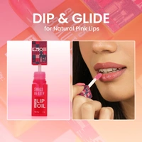 Swiss Beauty Dip Tint Colour Lip Oil -  Kiwi | Infused with pH-based blend | Colour-Changing lip oil | Long-lasting hydration with Vitamin E | Glossy Finish | Repairs Chapped lips