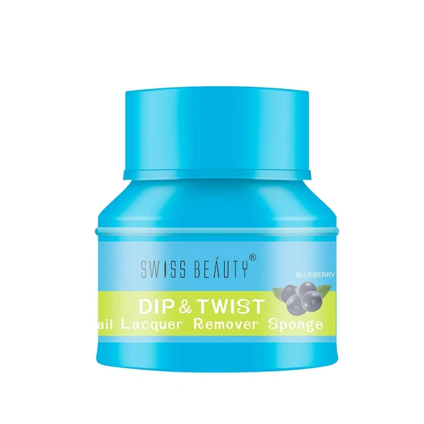 Swiss Beauty Dip & Twist Nail Polish Remover 30ml | Blueberry 01 | Chemicals Free