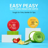 Swiss Beauty Easy-Peasy Nail Paint Remover Wipes,  Aloe vera with Vitamin C | Acetone-Free, Hydrating & Travel-Friendly | 32 Wipes | Gentle on Nails