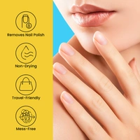 Swiss Beauty Easy-Peasy Nail Paint Remover Wipes,  Aloe vera with Vitamin C | Acetone-Free, Hydrating & Travel-Friendly | 32 Wipes | Gentle on Nails