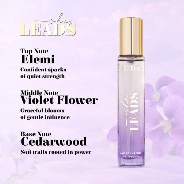 Swiss Beauty Eau De Perfum The She Edit 45ml | 3-In-1 Perfume Gift Box | Long-Lasting Luxury Fragrance Set | Travel-Friendly Scent Collection | Perfect Gift for Women