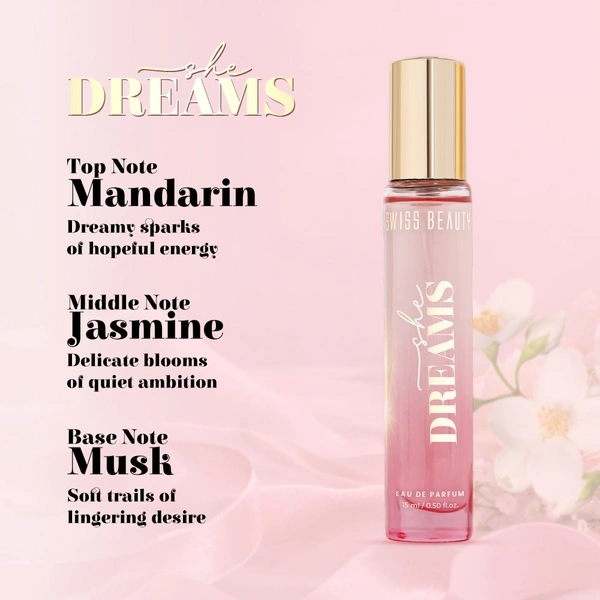 Swiss Beauty Eau De Perfum The She Edit 45ml | 3-In-1 Perfume Gift Box | Long-Lasting Luxury Fragrance Set | Travel-Friendly Scent Collection | Perfect Gift for Women