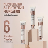 Swiss Beauty Flawless Finish Foundation 40g | Daily Wear Lightweight Foundation | with Vitamin C & Macadamia Oil | Medium coverage, Instant Radiance | Oil-Free Formula | Blendable & Breathable | Shade - 06 (Medium  )