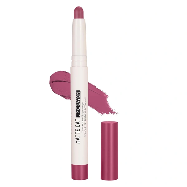 Swiss Beauty Matte Cat Lip Crayons Pack of 3 (3, 6 & 9, Brick Shell, Flemingo & Wild Pink) Enriched with Vitamin E & Jojoba Oil Enriched with Vitamin E & Jojoba Oil | Highly Pigmented & Smudge-Proof | Waterproof & 8-Hour Stay