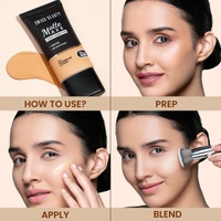 Swiss Beauty Foundation Matte Maxx Cover  06 Deep Warm, 30g| 24-Hour Wear |Hyaluronic Acid & Vitamin E | Oil-Control Formula |