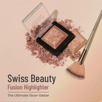 Swiss Beauty Fusion Highlighter  6g | 03 | Highly Pigmented | Gives a Rediant Glow |Easy to Blend & Long Lasting