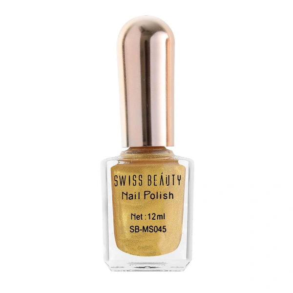 Swiss Beauty Glitter Nail Polish 12ml | Bold Glitter | Long-Lasting Formula | Chip-Resistant Formula | Sparkle for Nails | Shade - 18