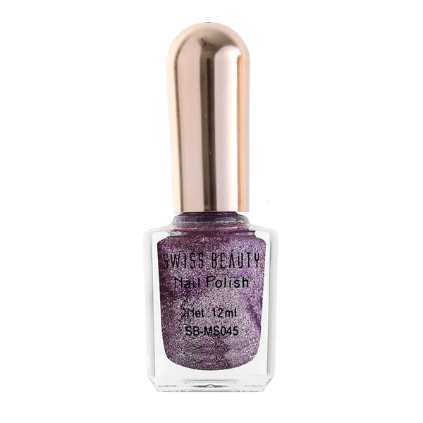 Swiss Beauty Glitter Nail Polish 12ml | Sparkle for Nails | High-Gloss Glitter Finish | Long-Lasting Wear | Shade - 05