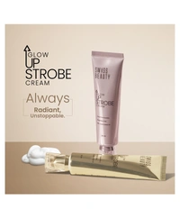 Swiss Beauty Glow Up Strobe Cream 01 Pink Twilight | Dewy Hydrating Illuminating Cream for Radiant Glow | Lightweight, Blendable Highlighting Base for Instant Luminosity