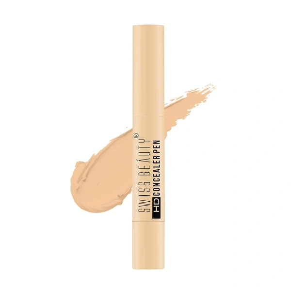 Swiss Beauty HD Concealer Pen 4ml Shade-Pure Beige Full coverage | Easy to blend | Lightweight texture - 1