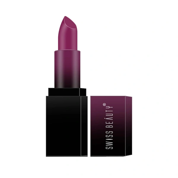 Swiss Beauty HD Matte Lipstick 3.5g | Attitude 12| Suitable For All Skin Tones