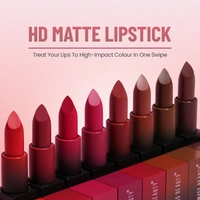 Swiss Beauty HD Matte Lipstick 3.5g | Siren In Scarlet 01| Suitable For All Skin Tones