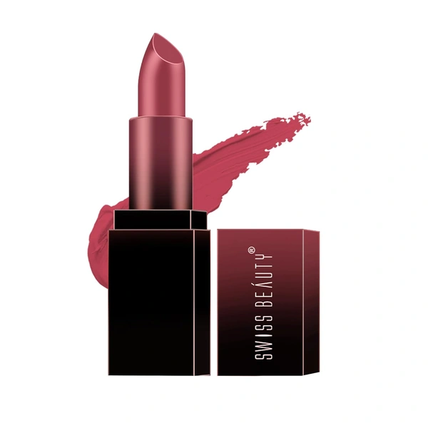 Swiss Beauty HD Matte Lipstick 3.5g | Chic Pink 30| Suitable For All Skin Tones