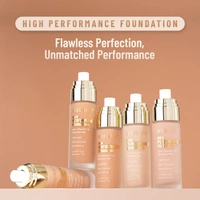 Swiss Beauty High Performance Foundation 55g | With Vitamin C & Niacinamide | Water-resistant | Medium to buildable coverage | Lightweight | Non Creasing | For All Skin type | Shade - Medium Beige