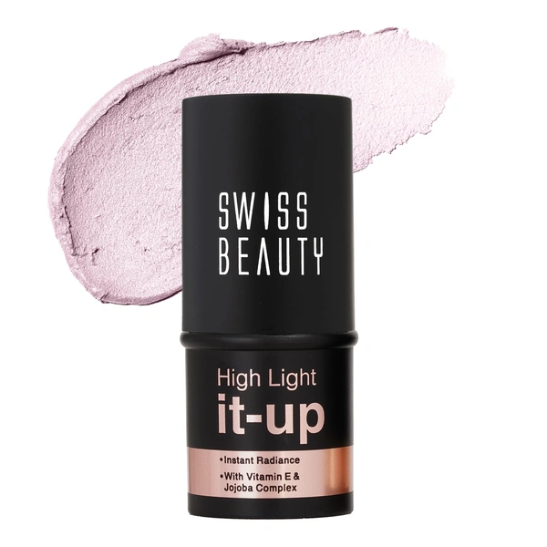 Swiss Beauty HighlighterRadiant Pink High Light It-Up | Lightweight, Blendable & Long-Lasting | Radiant Glow for Face & Body | Water-Resistant & Suitable for All Skin Tones