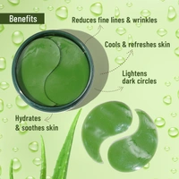 Swiss Beauty Hydra Eye Serum Patch 60pcs | Anti-Puffiness & Brightening Eye Care | Reduce Fine Lines And Wrinkles | Lighten Dark Circles | Shade - Aloe Vera