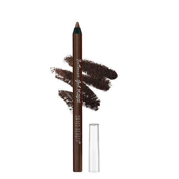 Swiss Beauty Intense Gel Kajal Metallic Bronze 1.2g | Long-Lasting | Eye Makeup