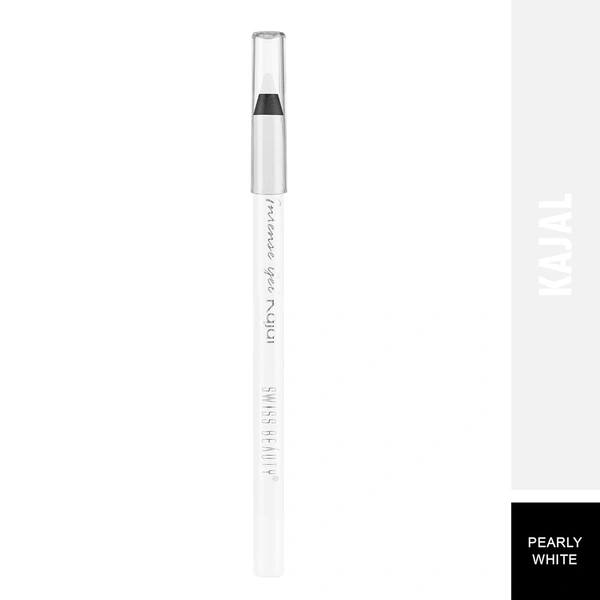 Swiss Beauty Intense Gel Kajal  Pearly White 07  1.2g | Long-Lasting | Eye Makeup