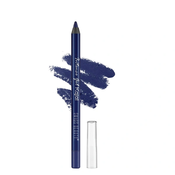 Swiss Beauty Intense Gel Kajal Royal Blue 1.2g | Long-Lasting | Eye Makeup