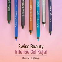 Swis Beauty Swiss Beauty Intensegel Kajal Eyeliner 1.2g - Silver | Smooth Matte Finish | Long-Lasting, Smudge-Proof, Deep Pigmentation | Perfect Eye Makeup for All Occasions