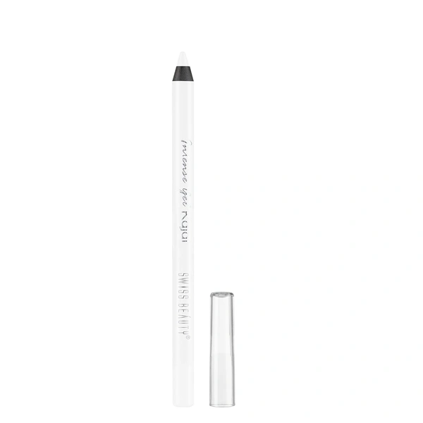Swis Beauty Swiss Beauty Intensegel Kajal Eyeliner 1.2g - White | Smooth Matte Finish | Long-Lasting, Smudge-Proof, Deep Pigmentation | Perfect Eye Makeup for All Occasions