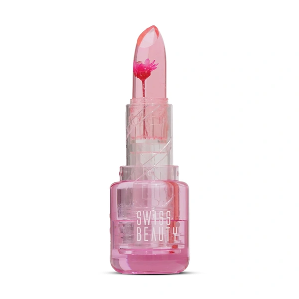Swiss Beauty Jelly Bloom pH Lip Balm 3.6g with Pink Petal Shade | Colour-Changing Tint | Hydrating & Vegan Lip Care | Vitamin E, Paraben-Free & Cruelty-Free