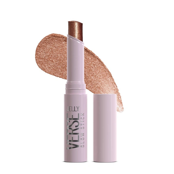 Swiss Beauty Jelly Verse Glow Stick Shade 02 Bronzed Eclipse | Rich Colour Payoff | Crease-Proof Lightweight Jelly Highlighter | Sparkling Shine Stick | 6 Stunning Stellar Shades