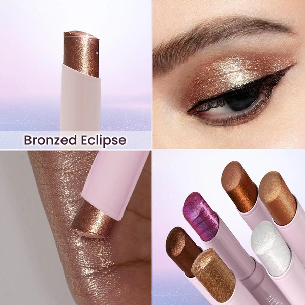 Swiss Beauty Jelly Verse Glow Stick Shade 06 Twilight Beam | Crease-Proof Lightweight Jelly Highlighter | Soft Pearly Glow | Smooth Jelly-to-Powder Shine Stick | Stellar Glow Shade