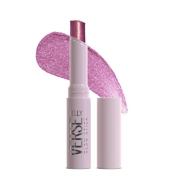 Swiss Beauty Jelly Verse Glow Stick Shade 06 Twilight Beam | Multi-Use Glow Stick for Eyes, Lips & Cheeks | Rich Colour Payoff | Soft Lavender-Pink Shine | Crease-Proof Jelly Texture