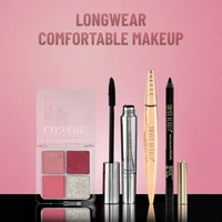 Swiss Beauty Lustre Eyeshadow Palette | Matte, Shimmer, and Metallic Palette | With 4 Highly Pigmented Shades | Soft Pink & Rose-Toned | Long-Lasting | Blendable Eyeshadow | For All Skin Types | Shade- Shimmer n shine | 5g