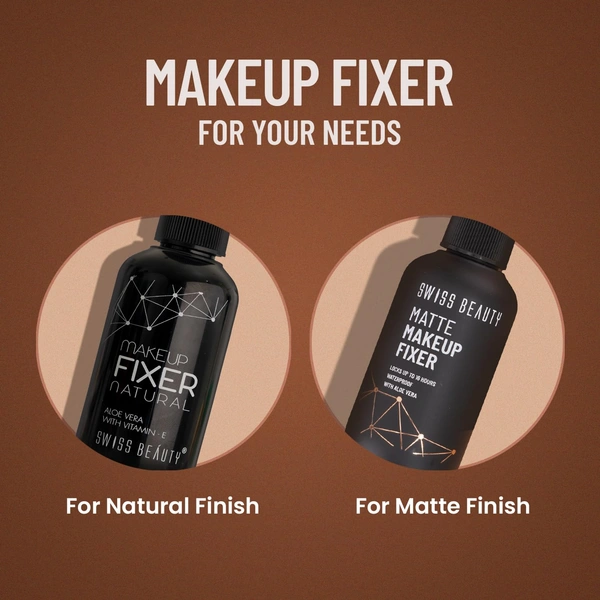 Swiss Beauty Matte Makeup Fixer Spray, 70ML with Vitamin E & Aloe Vera | Waterproof  | Long-Lasting & Smudge-Proof | Lightweight, Non-Sticky & Matte Finish Setting Spray