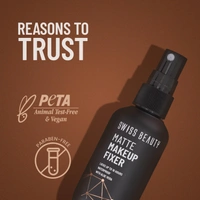 Swiss Beauty Matte Makeup Fixer Spray, 70ML with Vitamin E & Aloe Vera | Waterproof  | Long-Lasting & Smudge-Proof | Lightweight, Non-Sticky & Matte Finish Setting Spray