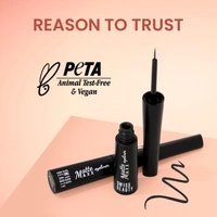 Swiss Beauty Matte Max Liquid Eyeliner | Bold Matte Finish | Long-Lasting | Smudge-proof | Quick Drying | With Fine-tip applicator eyeliner | Intense matte finish | 4g