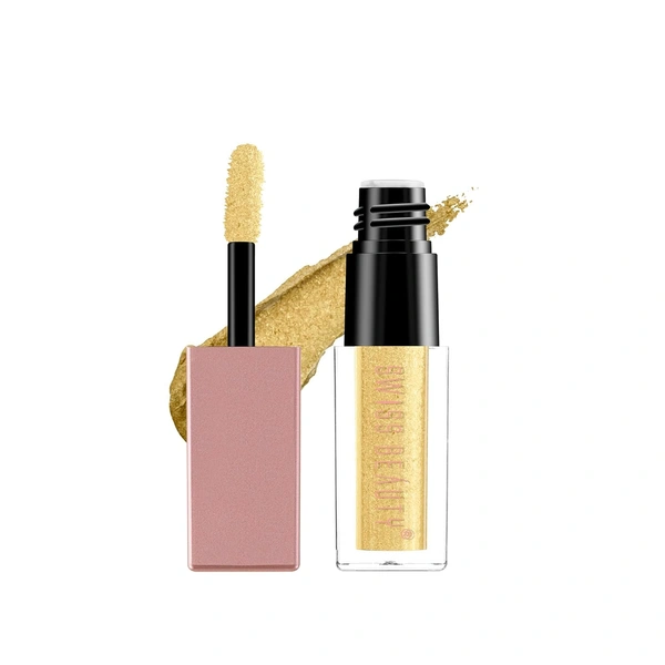 Swiss Beauty Metallic Liquid Eyeshadow 3ml  | Intense Metallic Finish | High Pigmentation |  Quick-Drying Formula | Stunning Eye Looks | Long Lasting | Shade - 01