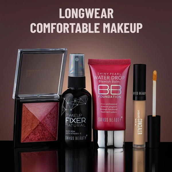 Swiss Beauty Natural Makeup Fixer 70ml| Long-Lasting, Hydrating & Lightweight  | Locks Makeup for Hours | Enriched with Aloe Vera & Vitamin E | For a Fresh, Dewy Look