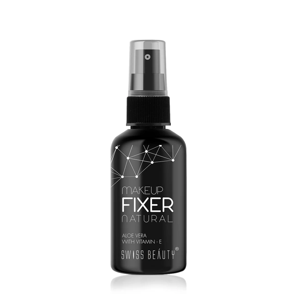 Swiss Beauty Natural Makeup Fixer Spray, 70ML with Vitamin E & Aloe Vera | Waterproof  | Long-Lasting & Smudge-Proof | Lightweight, Non-Sticky & Matte Finish Setting Spray