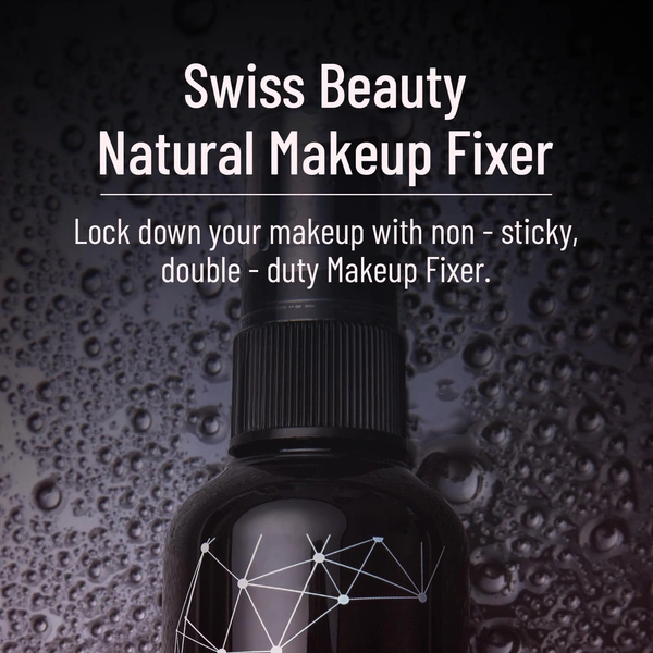 Swiss Beauty Natural Makeup Fixer Spray, 70ML with Vitamin E & Aloe Vera | Waterproof  | Long-Lasting & Smudge-Proof | Lightweight, Non-Sticky & Matte Finish Setting Spray