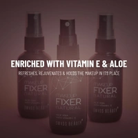 Swiss Beauty Natural Makeup Fixer Spray, 70ML with Vitamin E & Aloe Vera | Waterproof  | Long-Lasting & Smudge-Proof | Lightweight, Non-Sticky & Matte Finish Setting Spray