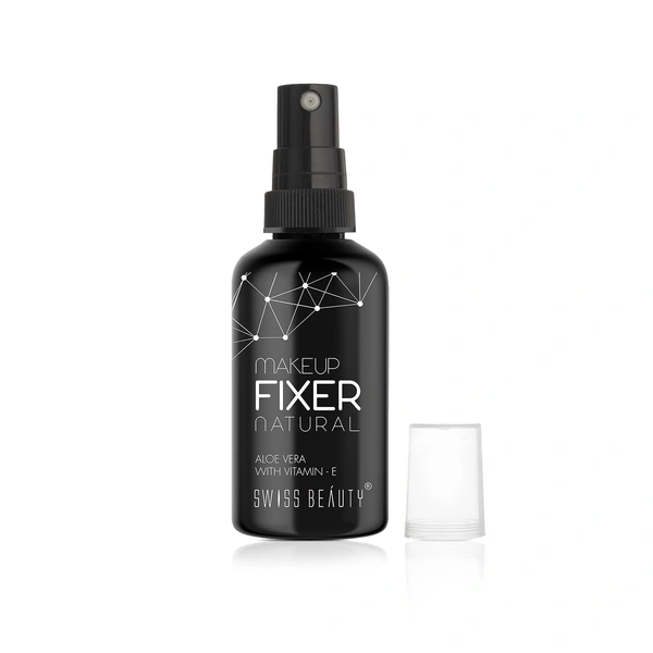 Swiss Beauty Natural Makeup Fixer Spray, 70ML with Vitamin E & Aloe Vera | Waterproof  | Long-Lasting & Smudge-Proof | Lightweight, Non-Sticky & Matte Finish Setting Spray