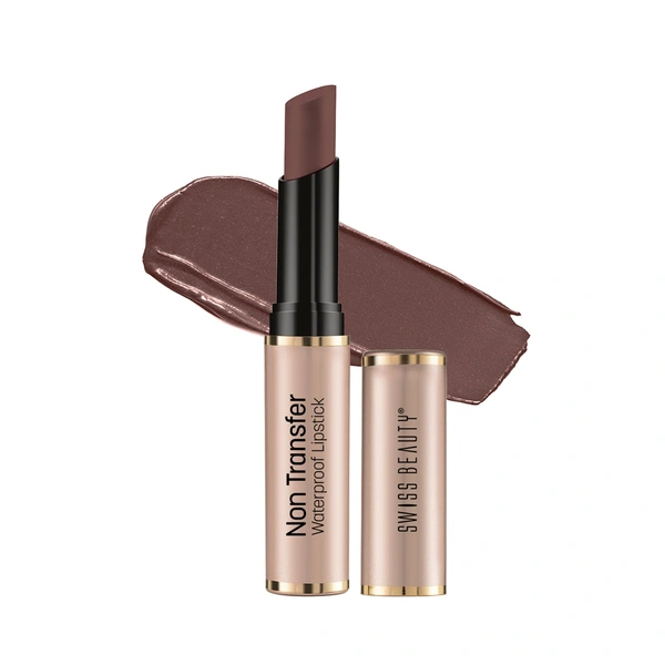 Swiss Beauty Non Transfer Waterproof Lipstick 3g | Spice Nude 430 | Easy To Use
