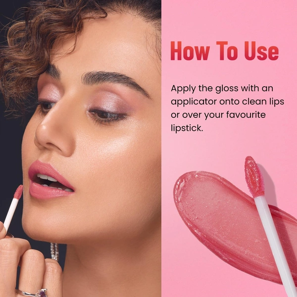 Swiss Beauty Wine if Up Shade Shine & Plump Lip Gloss, Glass-like Shine | Non-Sticky, Smooth & hydrating Formula | Nourishing Formula for Fuller, Glossy Lips