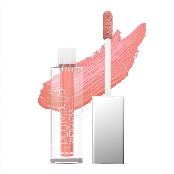 Swiss Beauty Plump-Up Wetgloss - Caramel Crush | Ultra-Glossy Finish | Glass-Like Shine | Hydrating & Lightweight | Easy Glide Formula | Fuller, Plumper Lips