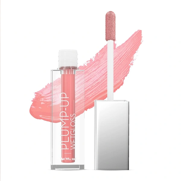 Swiss Beauty Plump-Up Wetgloss - Spicy Cinnamon | Ultra-Glossy Finish | Glass-Like Shine | Hydrating & Lightweight | Easy Glide Formula | Fuller, Plumper Lips